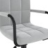 Silla de oficina giratoria de terciopelo gris