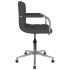 Silla de oficina giratoria tela gris
