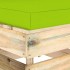 Sofá central seccional con cojines madera impregnada