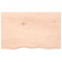 Tablero de mesa madera maciza roble sin tratar 80x50x(2-4)