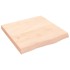 Tablero de mesa madera maciza roble sin tratar 60x60x(2-6)