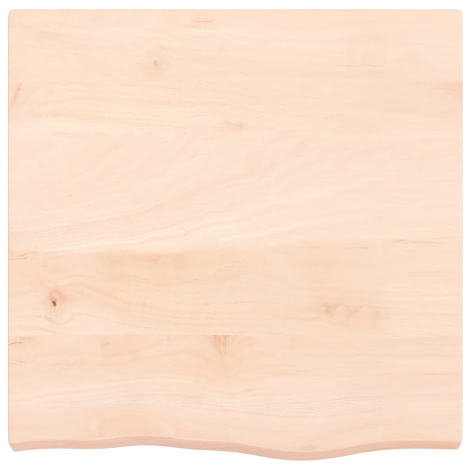 Tablero de mesa madera maciza roble sin tratar 60x60x(2-6)