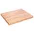 Tablero de mesa madera roble tratada marrón claro 60x50x2