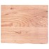 Tablero de mesa madera roble tratada marrón claro 60x50x2