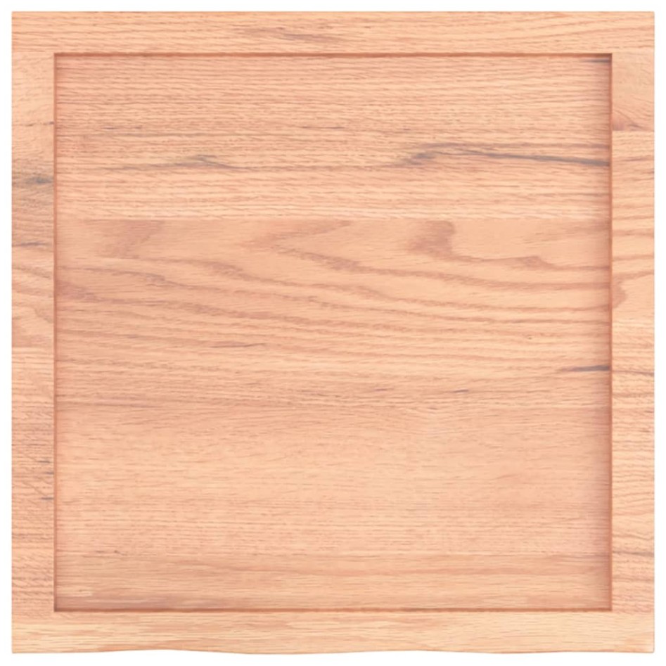Tablero mesa madera roble tratada marrón claro 60x60x(2-4)