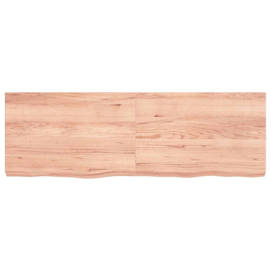 Tablero mesa madera roble tratada marrón claro 120x40x(2-6)
