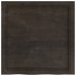 Tablero mesa madera roble tratada marrón oscuro 60x60x(2-6)