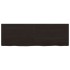 Tablero mesa madera roble tratada marrón oscuro 120x40x(2-4)