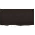 Tablero mesa madera roble tratada marrón oscuro 80x40x(2-4)