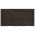 Tablero mesa madera roble tratada marrón oscuro 80x40x(2-4)