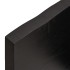 Encimera de baño madera tratada marrón oscuro 120x50x(2-4)