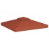 Toldo de cenador 2 niveles terracota 310 g/m² 3x3