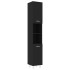 Armario de baño madera contrachapada negro 30x30x179