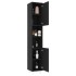 Armario de baño madera contrachapada negro 30x30x179