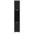Armario de baño madera contrachapada negro 30x30x179