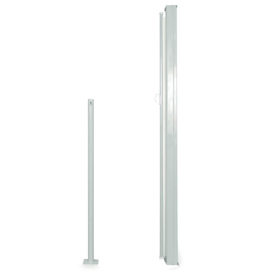 Toldo lateral retráctil de jardín crema160x300