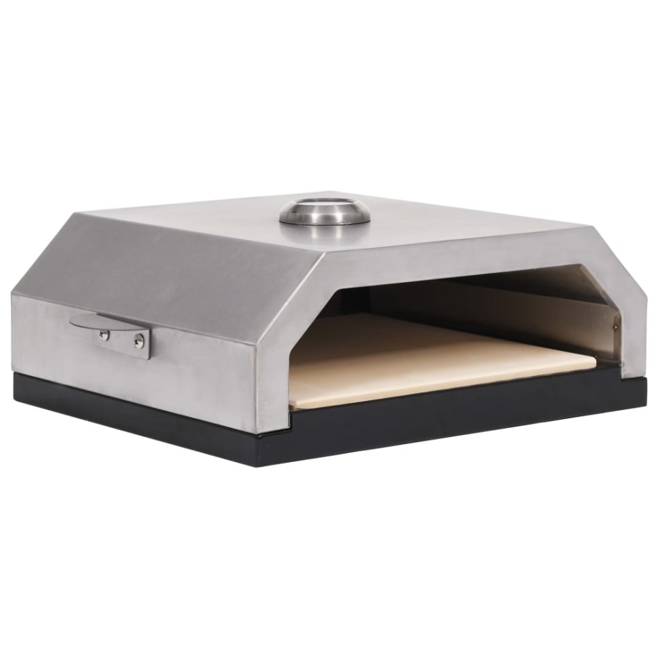 Horno de pizza con piedra de cerámica para barbacoa carbón