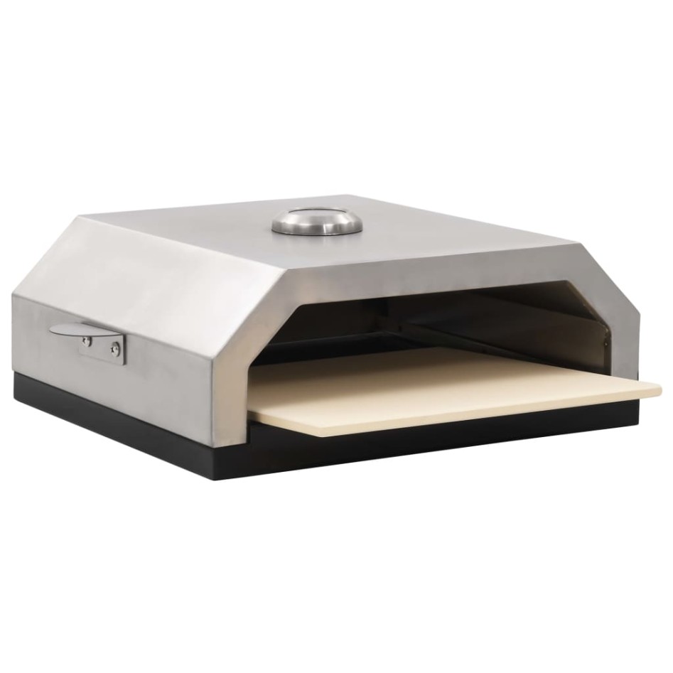 Horno de pizza con piedra de cerámica para barbacoa carbón