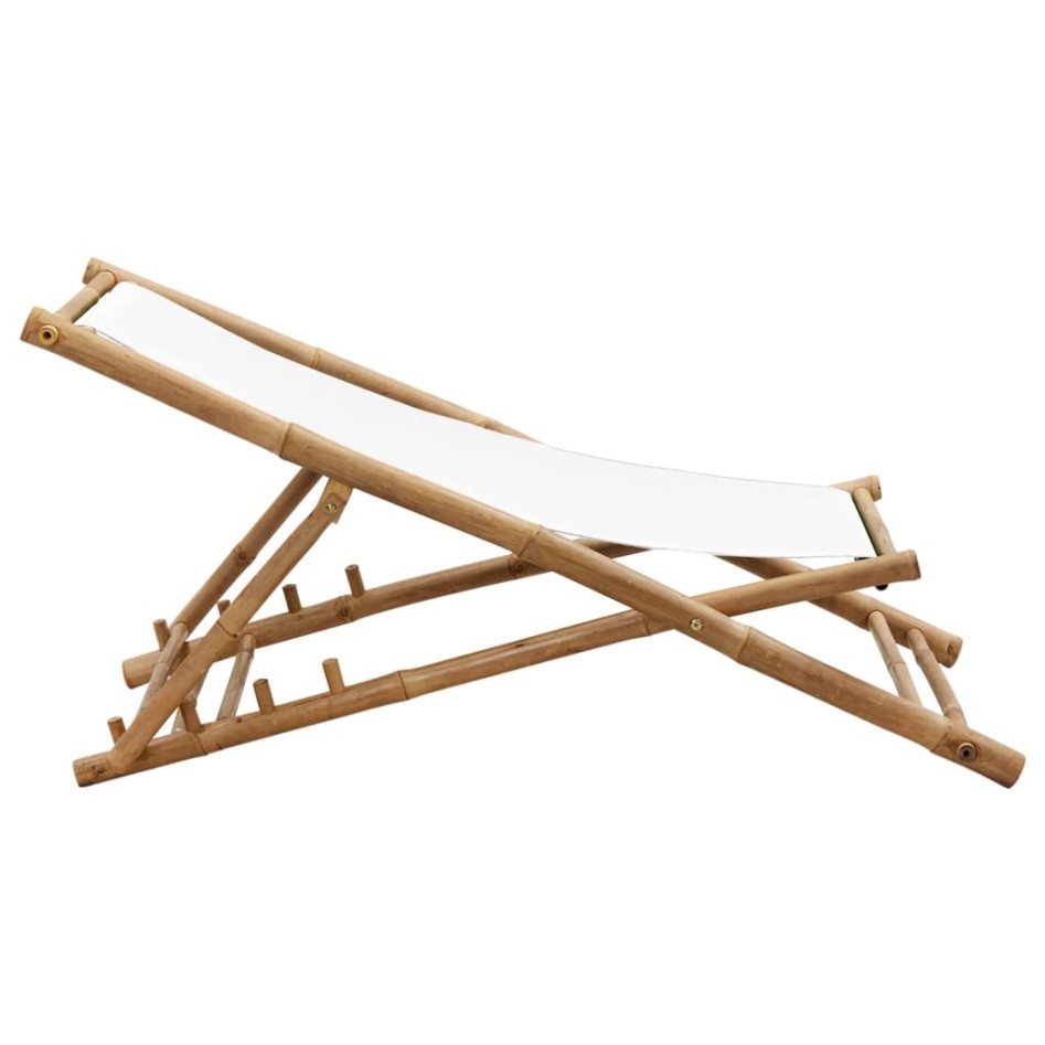 Tumbona de jardín bambú y