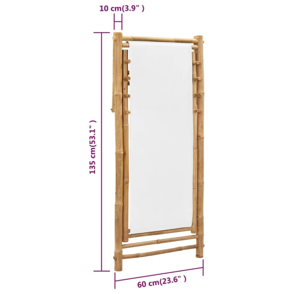 Tumbona de jardín bambú y