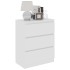 Aparador de madera contrachapada blanco 60x35x76