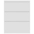 Aparador de madera contrachapada blanco 60x35x76