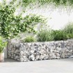 Jardinera de gaviones de acero 180x90x50 cm