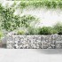 Jardinera de gaviones de acero 180x90x50