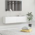 Mueble de TV madera de ingeniería blanco 120x30x30