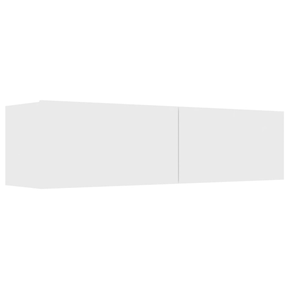 Mueble de TV madera de ingeniería blanco 120x30x30