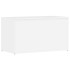 Baúl almacenaje madera contrachapada blanco brillo 84x42x46