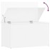 Baúl almacenaje madera contrachapada blanco brillo 84x42x46