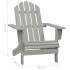 Silla con otomana y mesa jardín Adirondack abeto macizo