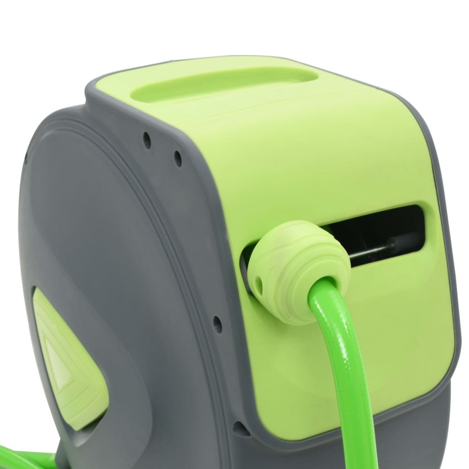 Carrete de manguera retráctil automático de pared 20+2