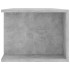 Mueble de TV con luces LED gris hormigón 135x39x30