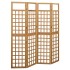Biombo/Enrejado de 4 paneles madera maciza de abeto 161x180
