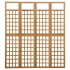 Biombo/Enrejado de 4 paneles madera maciza de abeto 161x180