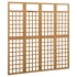 Biombo/Enrejado de 4 paneles madera maciza de abeto 161x180