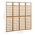Biombo/Enrejado de 4 paneles madera maciza de abeto 161x180
