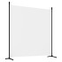 Biombo divisor de 3 paneles de tela blanco 525x180