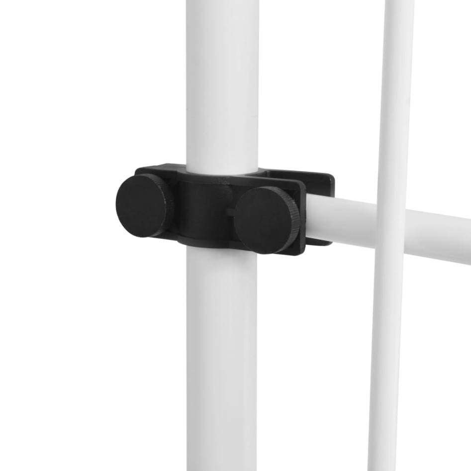 Toldo manual retráctil azul y blanco a rayas 300