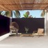 Toldo lateral retráctil negro 180x600