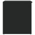 Baúl de almacenamiento madera contrachapada negro 84x42x46