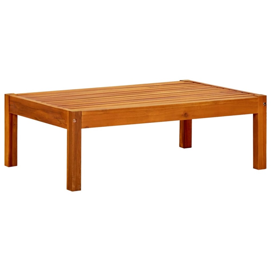Mesa de jardín de madera de acacia maciza 85x57x29
