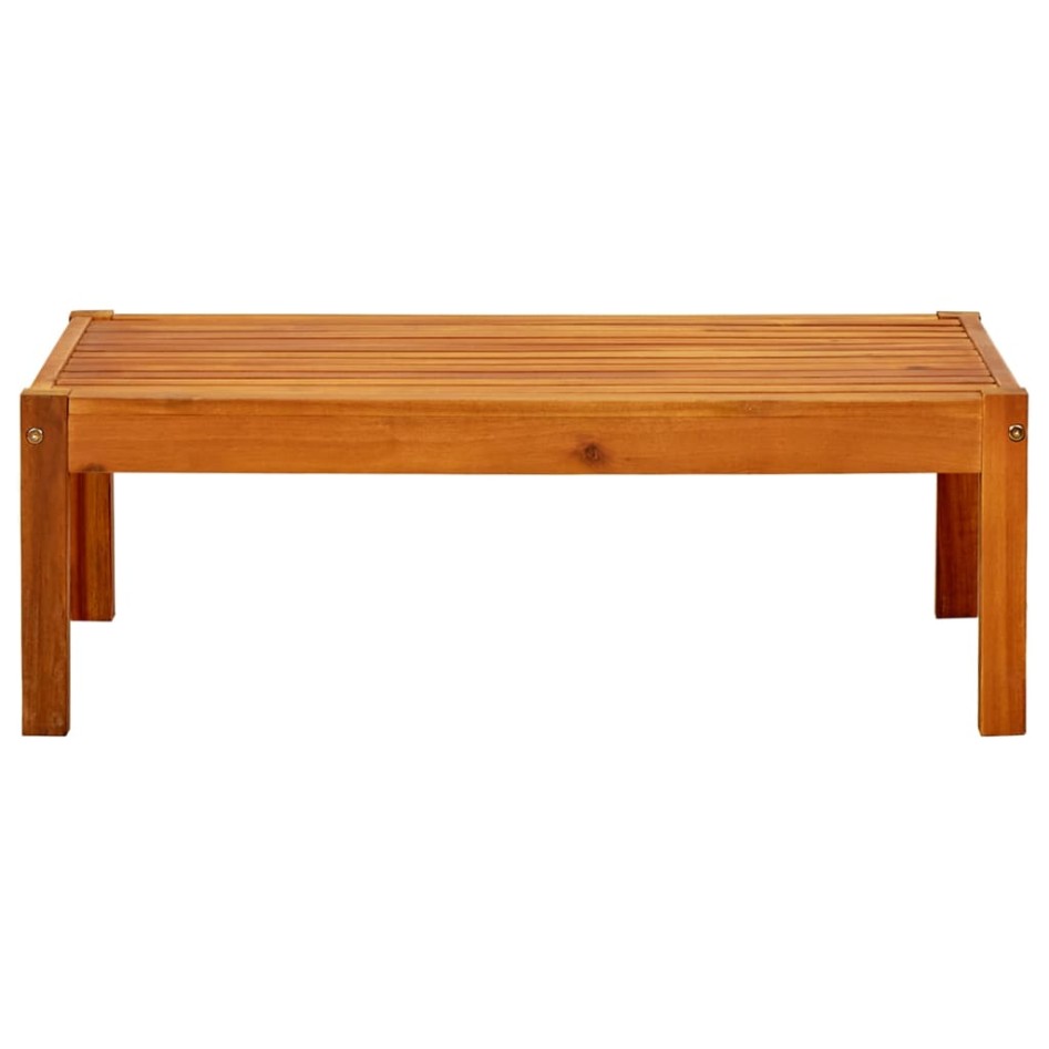 Mesa de jardín de madera de acacia maciza 85x57x29