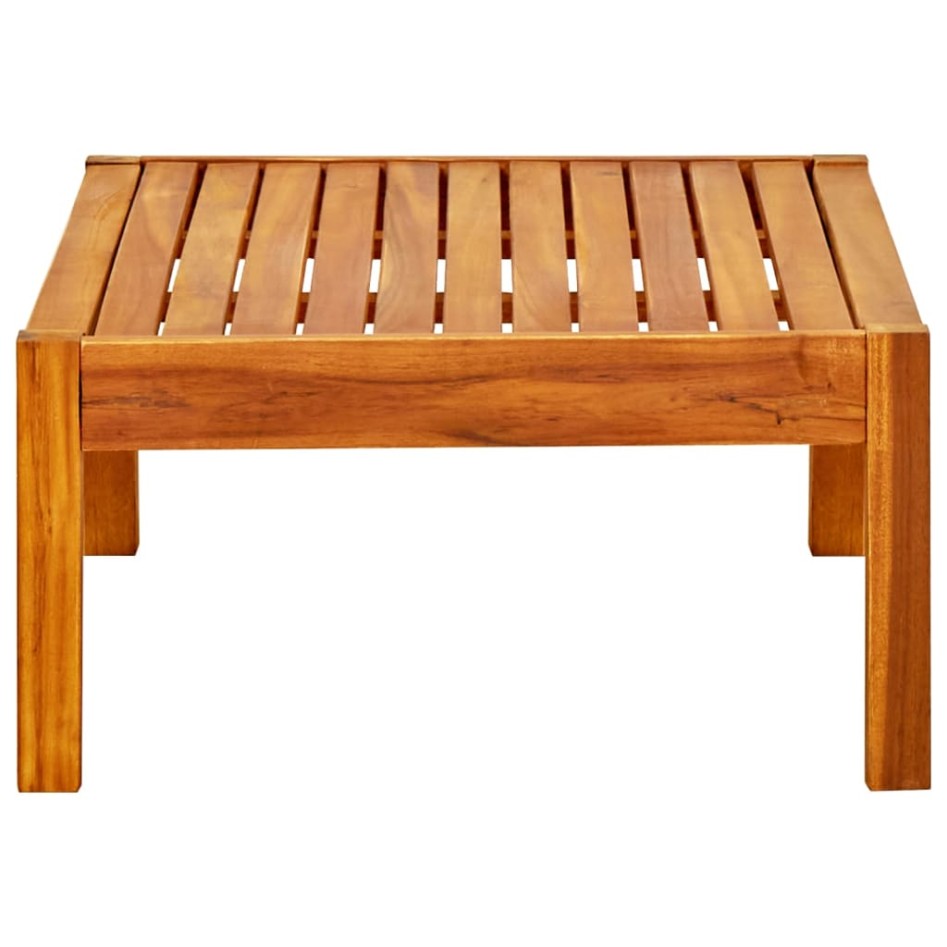 Mesa de jardín de madera de acacia maciza 85x57x29