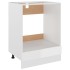 Armario de horno madera ingeniería blanco brillo 60x46x81,5