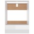 Armario de horno madera ingeniería blanco brillo 60x46x81,5