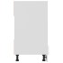 Armario de horno madera ingeniería blanco brillo 60x46x81,5