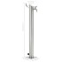 Columna de agua de jardín acero inoxidable redonda 95